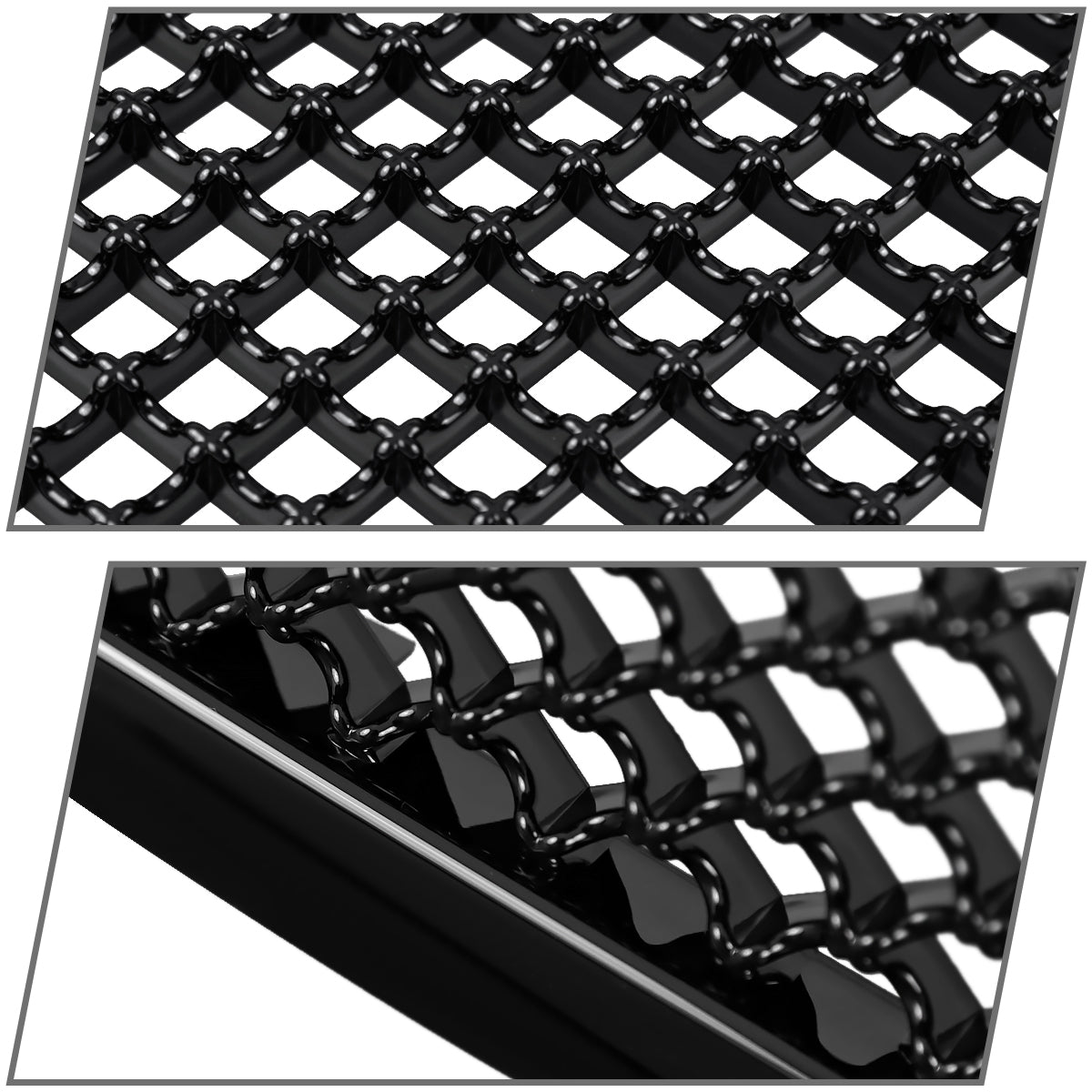 2007-2013 Chevrolet Avalanche/ 2007-2014 Tahoe Suburban Glossy Black ABS Honeycomb Mesh Grille