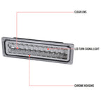 1988-1998 Chevrolet C/K Blazer/Tahoe/Silverado GMC Sierra/Yukon LED Bumper Lights (Chrome Housing/Clear Lens)
