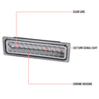 1988-1998 Chevrolet C/K Blazer/Tahoe/Silverado GMC Sierra/Yukon LED Bumper Lights (Chrome Housing/Clear Lens)