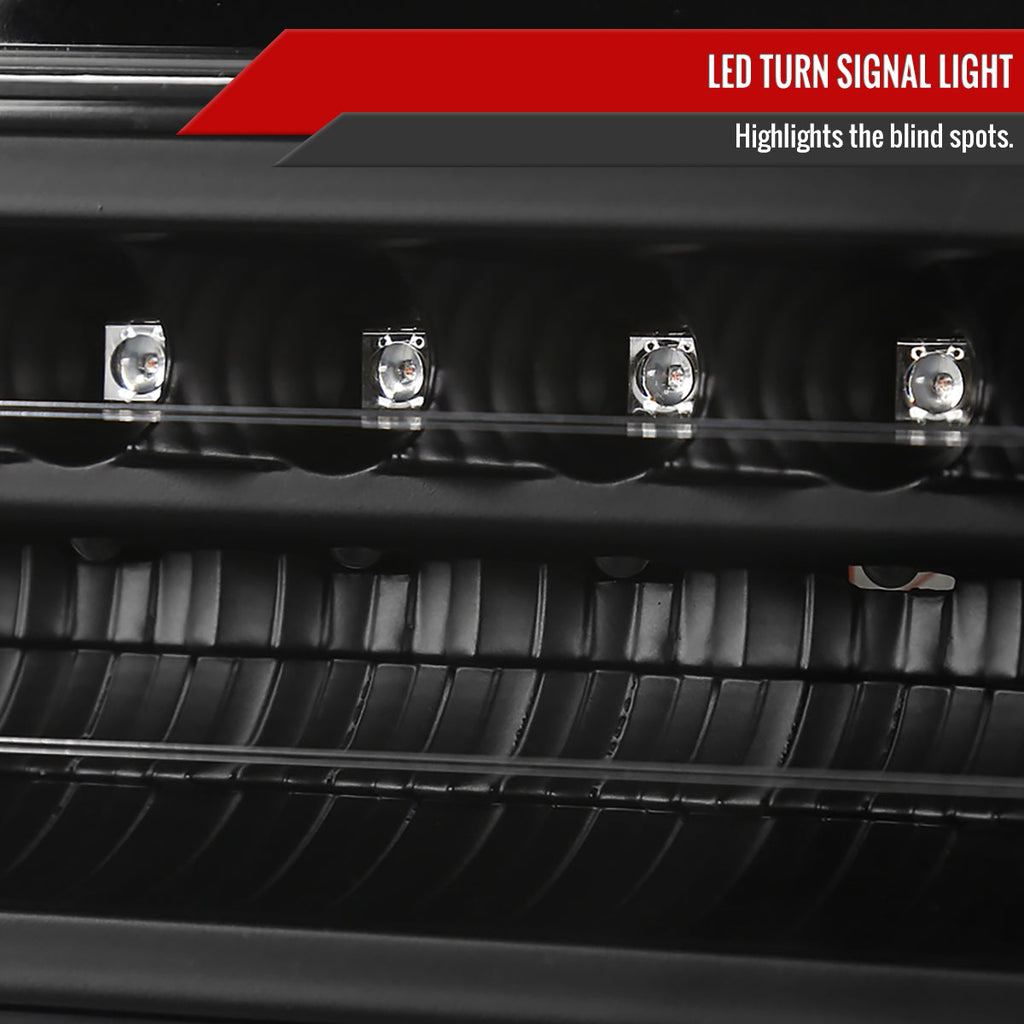 1988-1999 Chevrolet C/K Blazer/Tahoe/Silverado GMC Sierra/Yukon LED Bumper Lights (Matte Black Housing/Clear Lens)