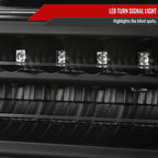 1988-1999 Chevrolet C/K Blazer/Tahoe/Silverado GMC Sierra/Yukon LED Bumper Lights (Matte Black Housing/Clear Lens)