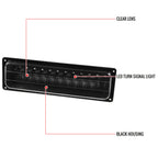 1988-1999 Chevrolet C/K Blazer/Tahoe/Silverado GMC Sierra/Yukon LED Bumper Lights (Matte Black Housing/Clear Lens)