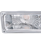 1988-1999 Chevrolet C/K C10/Suburban/Silverado/Tahoe GMC Sierra/Yukon Bumper Lights (Chrome Housing/Clear Lens)