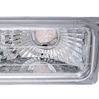 1994-1998 Chevrolet C/K 1500 2500/Tahoe Dual Halo Projector Headlights With Bumper and Corner Signal Lights (Chrome Housing/Clear Lens)