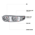 2000-2006 GMC Sierra/Yukon/Yukon XL Denali Bumper Lights (Chrome Housing/Clear Lens)