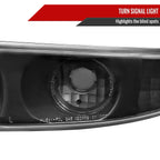 2000-2006 GMC Sierra/Yukon/Yukon XL Denali Bumper Lights (Matte Black Housing/Clear Lens)