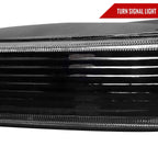 1993-1996 Jeep Grand Cherokee Bumper Signal Lights (Matte Black Housing/Clear Lens)