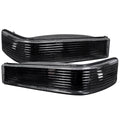 1993-1996 Jeep Grand Cherokee Bumper Signal Lights (Matte Black Housing/Clear Lens)