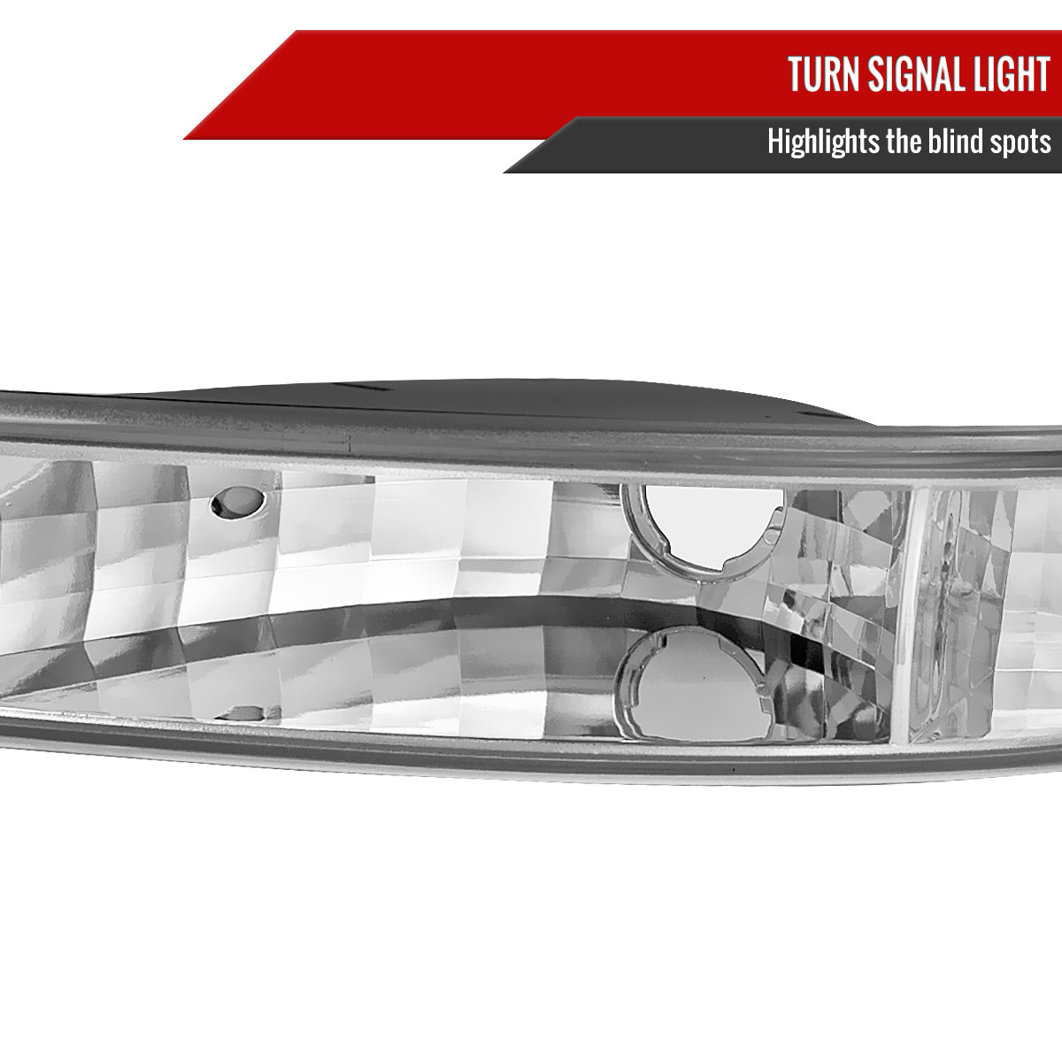 1999-2007 GMC Sierra/Yukon/Yukon XL Bumper Lights (Chrome Housing/Clear Lens)