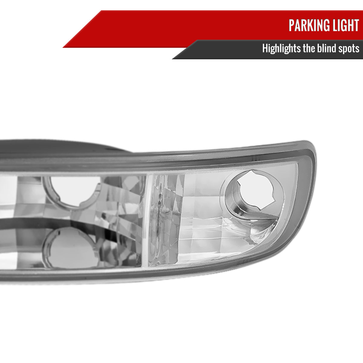 1999-2007 GMC Sierra/Yukon/Yukon XL Bumper Lights (Chrome Housing/Clear Lens)