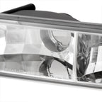1999-2007 GMC Sierra/Yukon/Yukon XL Bumper Lights (Chrome Housing/Clear Lens)