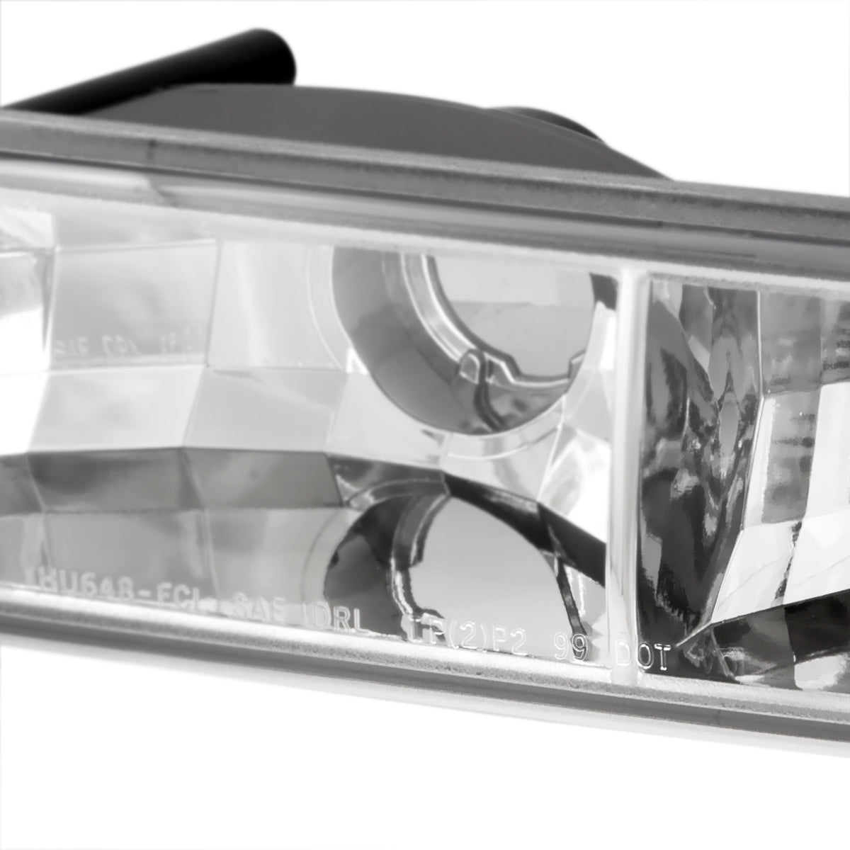 1999-2007 GMC Sierra/Yukon/Yukon XL Bumper Lights (Chrome Housing/Clear Lens)