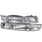 1999-2007 GMC Sierra/Yukon/Yukon XL Bumper Lights (Chrome Housing/Clear Lens)