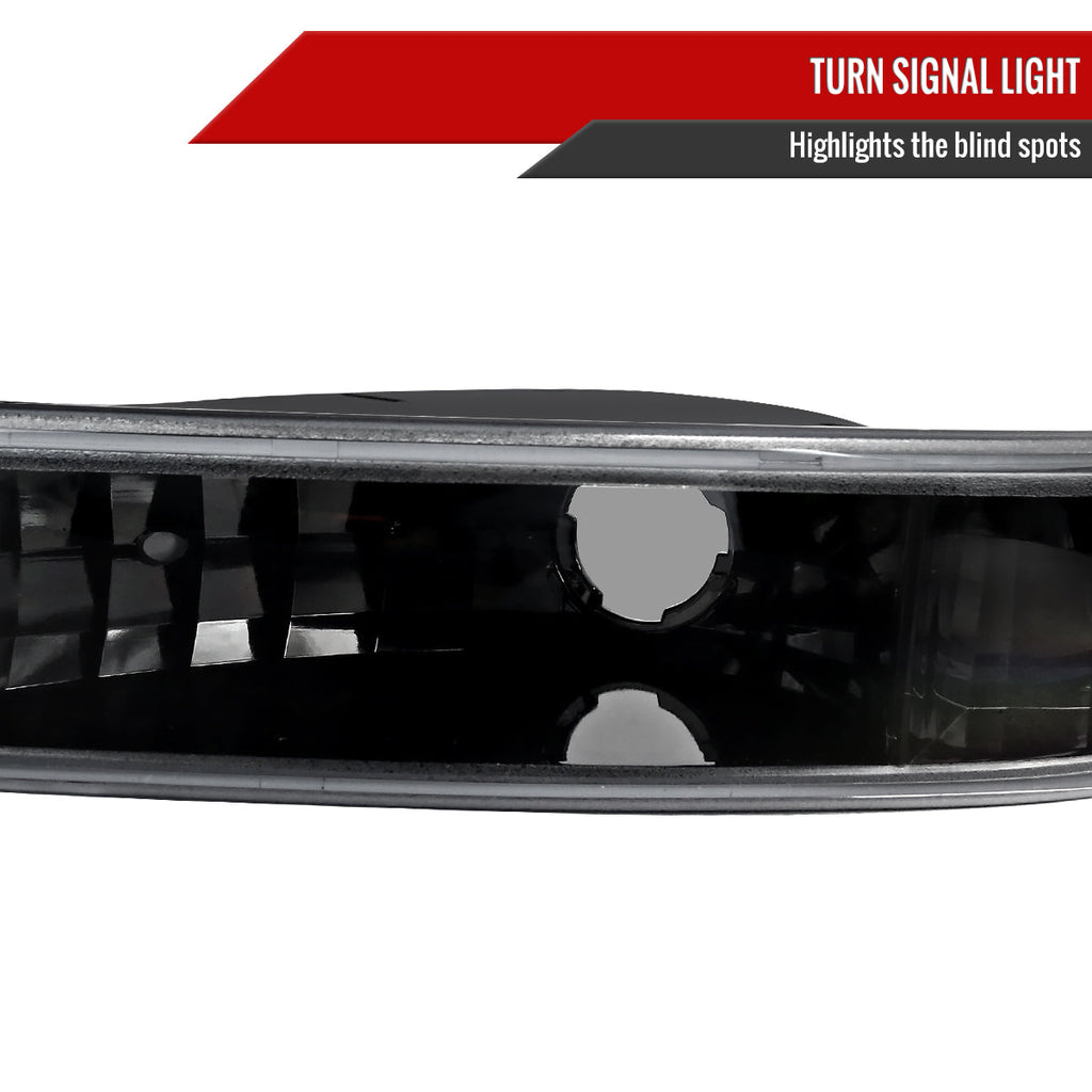 1999-2007 GMC Sierra/Yukon/Yukon XL Bumper Lights (Black Housing/Clear Lens)