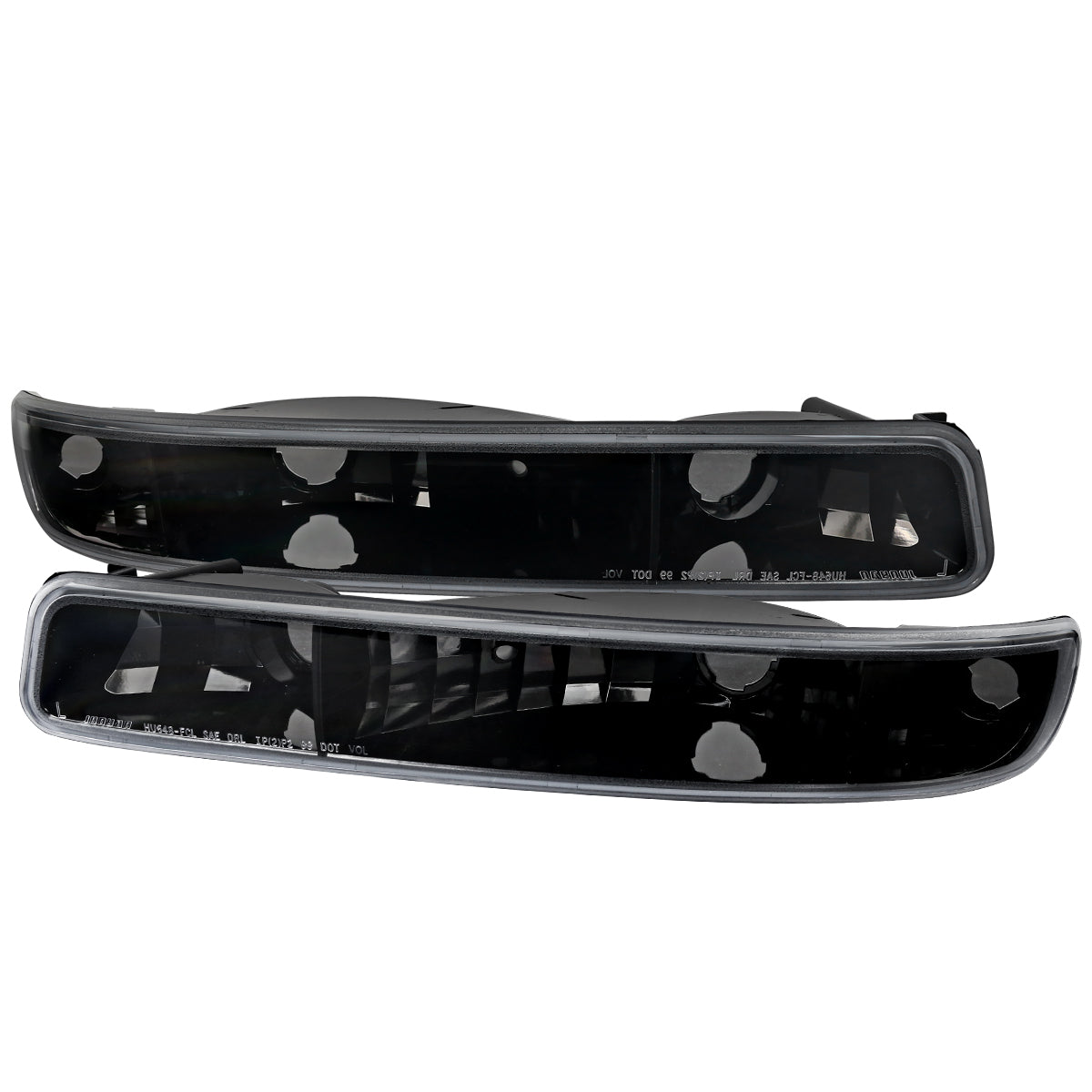 1999-2007 GMC Sierra/Yukon/Yukon XL Bumper Lights (Black Housing/Clear Lens)