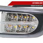 1999-2007 GMC Sierra/Yukon/Yukon XL Bumper Lights w/ Sequential Turn Signal Lights (Chrome Housing/Clear Lens)