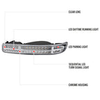 1999-2007 GMC Sierra/Yukon/Yukon XL Bumper Lights w/ Sequential Turn Signal Lights (Chrome Housing/Clear Lens)