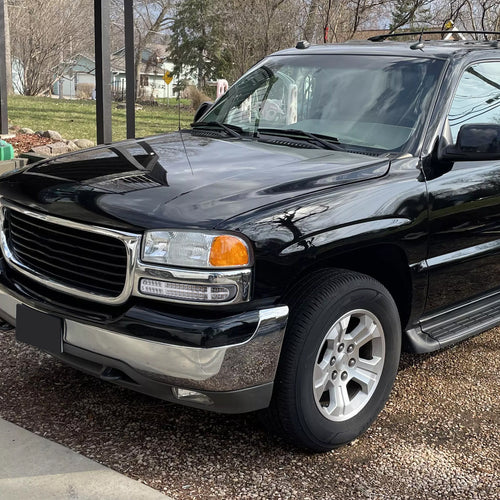 1999-2007 GMC Sierra/Yukon/Yukon XL Bumper Lights w/ Sequential Turn Signal Lights (Chrome Housing/Clear Lens)