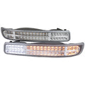 1999-2007 GMC Sierra/Yukon/Yukon XL Bumper Lights w/ Sequential Turn Signal Lights (Chrome Housing/Clear Lens)