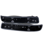 1999-2007 GMC Sierra/Yukon/Yukon XL Bumper Lights (Glossy Black Housing/Smoked Lens)