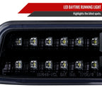 1999-2007 GMC Sierra/Yukon/Yukon XL Bumper Lights w/ Sequential Turn Signal Lights (Glossy Black Housing/Smoked Lens)