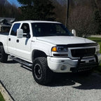 1999-2006 GMC Sierra/ 2000-2006 Yukon/Yukon XL Dual Halo Projector Headlights with LED Sequential Turn Signal Bumper Lights (Glossy Black Housing/Smoked Lens)