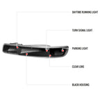 1999-2007 GMC Sierra/Yukon/Yukon XL Bumper Lights (Matte Black Housing/Clear Lens)