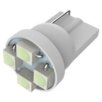 T10 4 SMD Wedge LED License Plate, Side Marker, Lamp Light Bulb - 2PC (White)