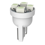 T10 4 SMD Wedge LED License Plate, Side Marker, Lamp Light Bulb - 2PC (White)