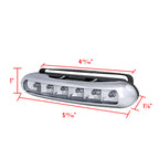 Universal 3W Clear Lens 6 LED Daytime Running Lights