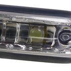 Universal 4W 8 LED 6000K Daytime Running Lights (Chrome Housing/Clear Lens)