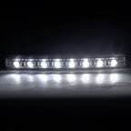 Universal 4W 8 LED 6000K Daytime Running Lights (Chrome Housing/Clear Lens)