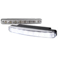 Universal 4W 8 LED 6000K Daytime Running Lights (Chrome Housing/Clear Lens)