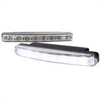 Universal 4W 8 LED 6000K Daytime Running Lights (Chrome Housing/Clear Lens)