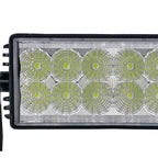 Universal Off Road 6000K Flood Beam 36W 12-LED Fog Light - 4PC (Black Aluminum Housing/Glass Lens)