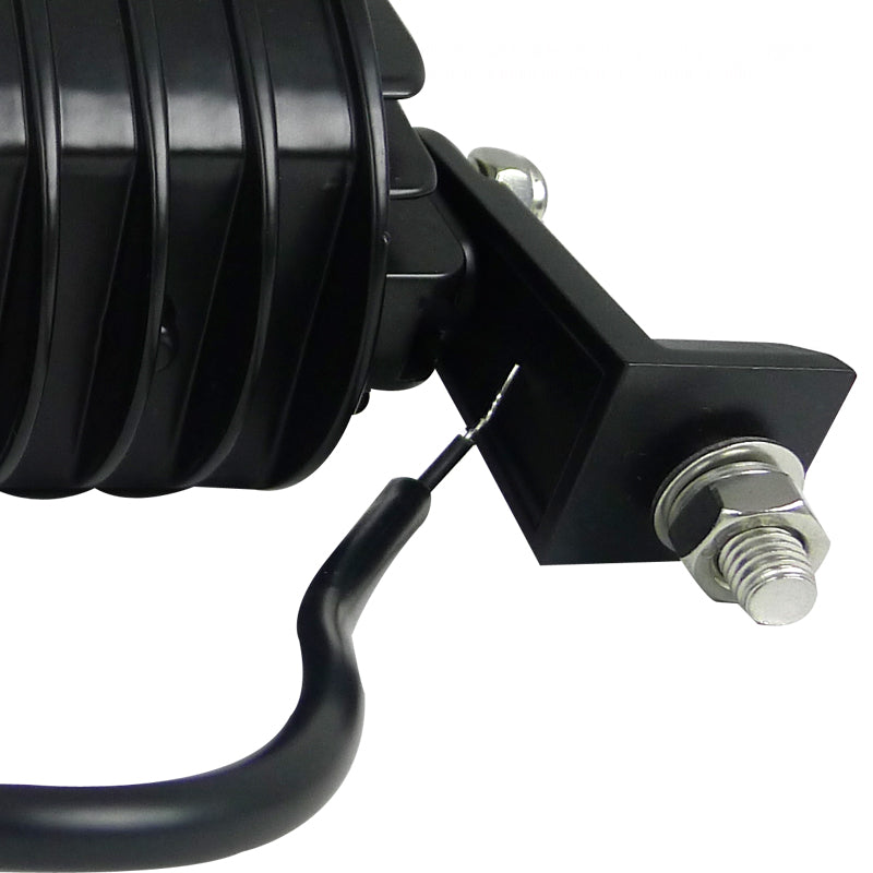 Universal Off Road 6000K Flood Beam 36W 12-LED Fog Light - 4PC (Black Aluminum Housing/Glass Lens)