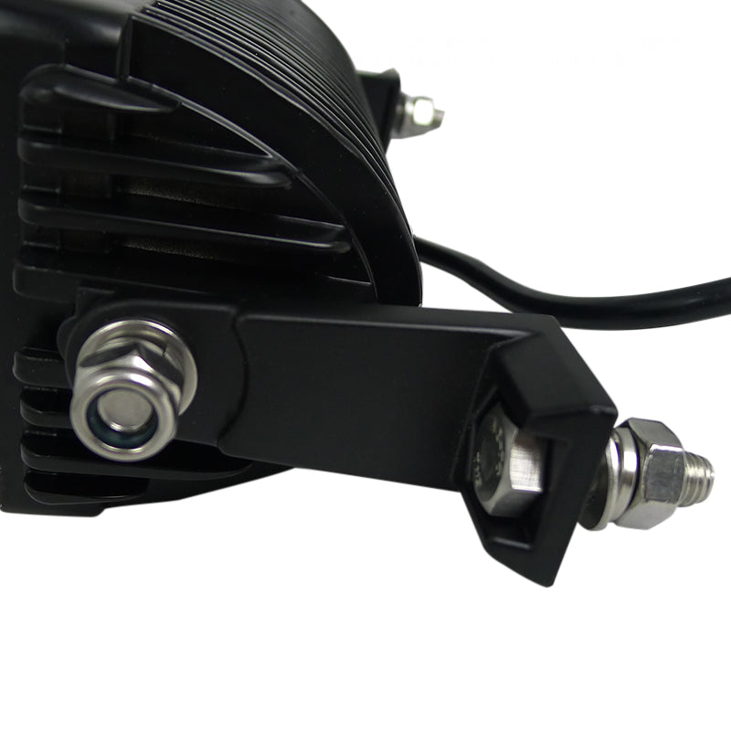 Universal Off Road 6000K Flood Beam 36W 12-LED Fog Light - 4PC (Black Aluminum Housing/Glass Lens)