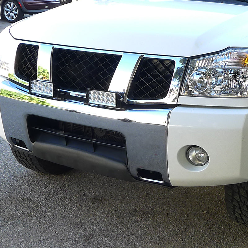 Universal Off Road 6000K Flood Beam 36W 12-LED Fog Light - 4PC (Black Aluminum Housing/Glass Lens)