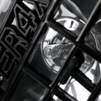 Universal Off Road 6" H3 Black Round Fog Lights w/ Mesh Guard - 2PC