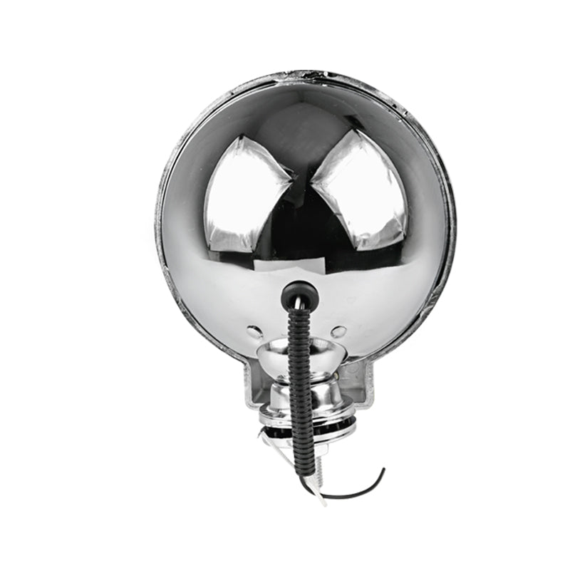 Universal Off Road 6" H3 Chrome Round Fog Lights w/ Mesh Guard - 2PC