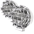 Universal Off Road 6" H3 Chrome Round Fog Lights w/ Mesh Guard - 2PC