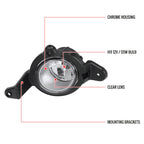 2018-2019 Toyota C-HR 12V/55W H11 Fog Lights Kit (Chrome Housing/Clear Lens)