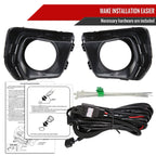 2021-2022 Chevrolet Colorado Fog Lights Kit (Chrome Housing/Clear Lens)