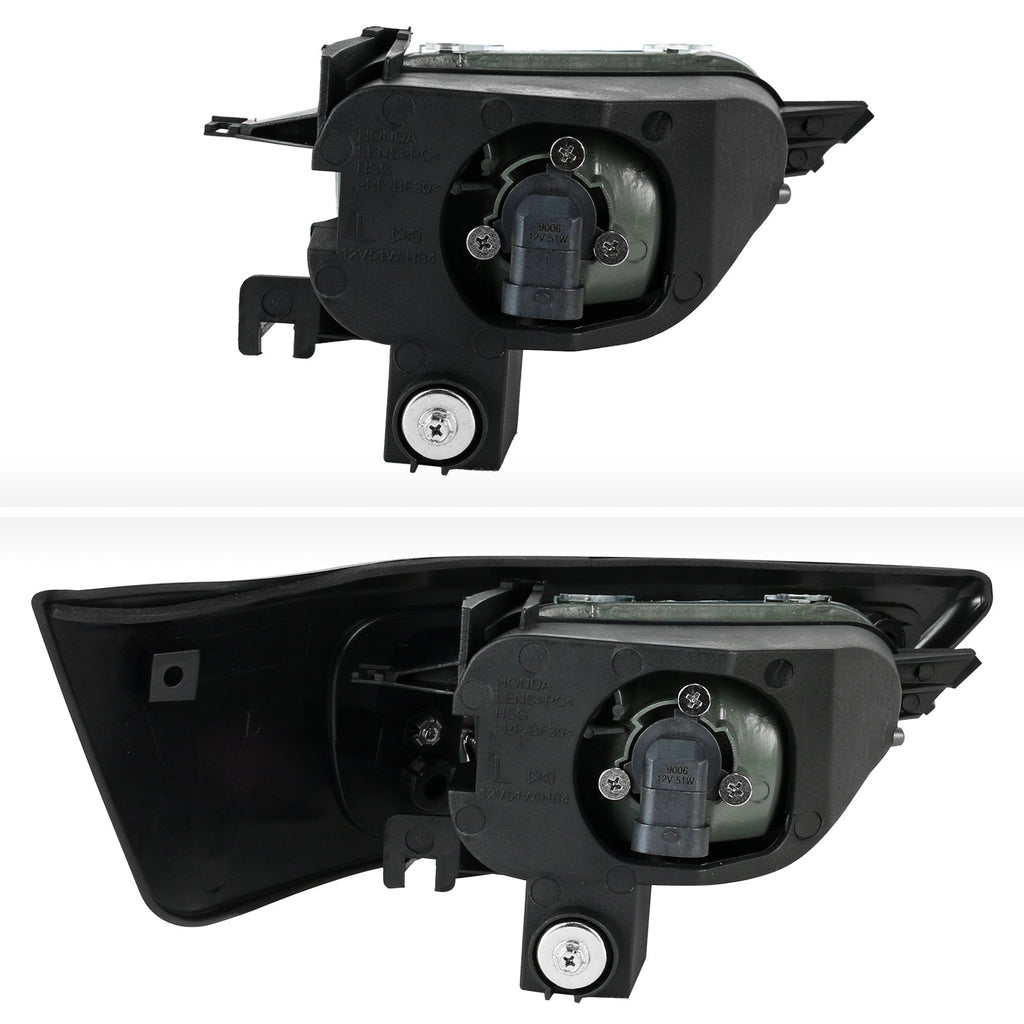 2002-2004 Honda CR-V 12V/51W 9006 Fog Lights Kit w/ Switch & Wiring Harness (Chrome Housing/Clear Lens)