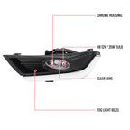 2017-2018 Honda CR-V H8 Fog Lights w/ Switch & Wiring Harness (Chrome Housing/Clear Lens)