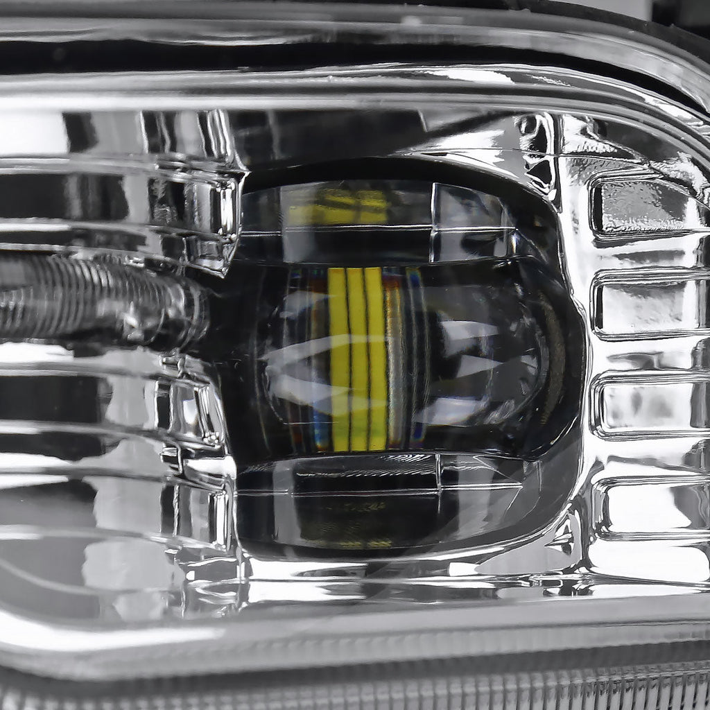 2018-2019 Ford Explorer LED Fog Lights Kit (Chrome Housing/Clear Lens)