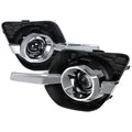2010-2016 Chevrolet Equinox 12V/55W H11 Projector Fog Lights Kit (Chrome Housing/Clear Lens)