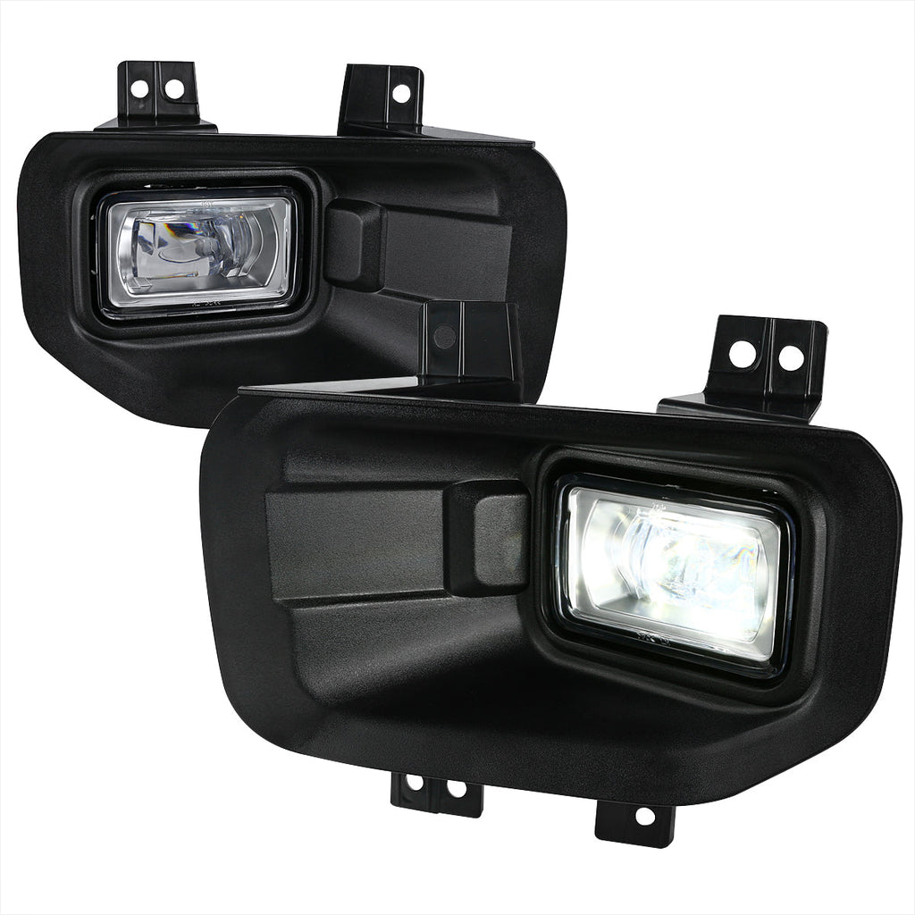 2015-2017 Ford F-150 6500K SMD LED Fog Lights (Chrome Housing/Clear Lens)