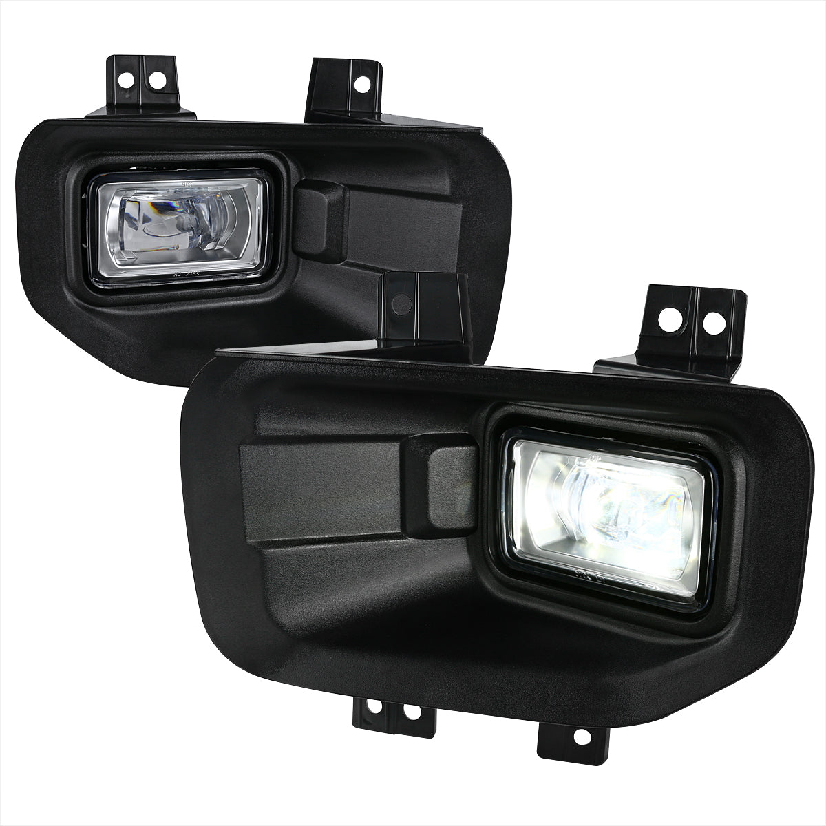 2015-2017 Ford F-150 6500K SMD LED Fog Lights (Chrome Housing/Clear Lens)
