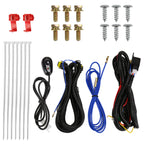 2008-2010 Ford F-250/F-350/F-450/F-550 Super Duty H10 Fog Lights w/ Switch & Wiring Harness (Chrome Housing/Clear Lens)